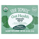 Four Sigmatic, органический эликсир для здоровья кишечника, с трутовиком разноцветным и грибом чага, без кофеина, 20 пакетиков по 3 г (0,1 унции)