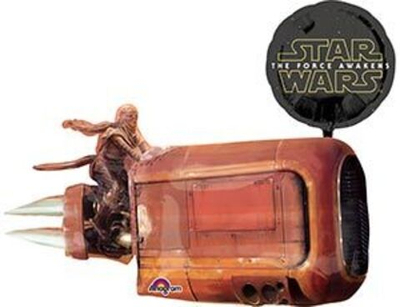 Шар фольга Фигура ЗВЕЗДНЫЕ ВОЙНЫ 7 CRUISER 88х73см с гелием