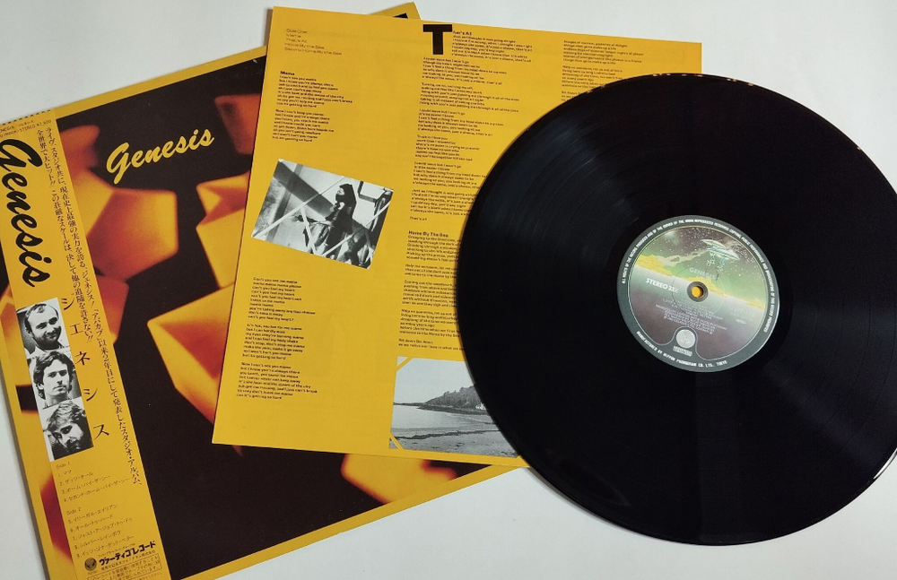 Винтажная виниловая пластинка LP Genesis (Japan 1984) (Obi)