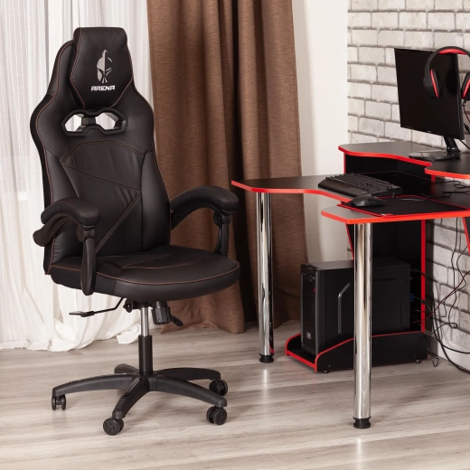 Arena (Tetchair) Кресло (кожзам черный/черный)