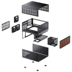 Корпус JONSBO N5, ITX, MATX, ATX, E-ATX, XL-ATX, черный (без БП)