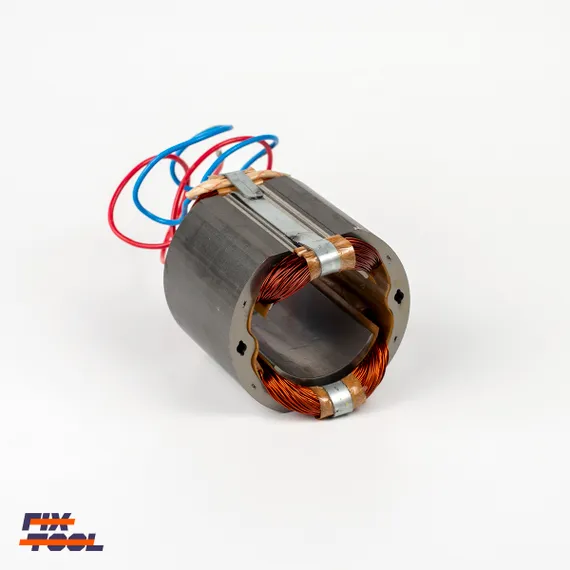 Статор гайковерта MESSER 645C, вид на внутреннюю часть и медную обмотку