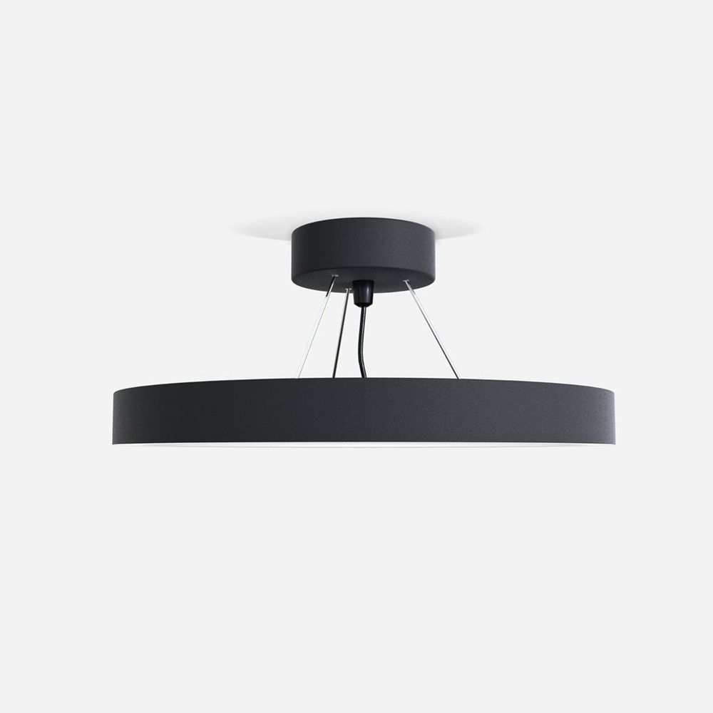 Светильник подвесной круг AltoLight Rim D600, потолочная чаша в комплекте.