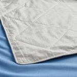 Евро одеяло IKEA MJUKDAN (МЮКДОН), Стеганое, Всесезонное, Белый, 220x240 см