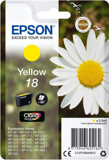 Epson Daisy C13T18044022 струйный картридж 1 шт Подлинный Желтый