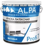 Краска латексная Alpa Profi 7 матовая бесцветная 9,06л
