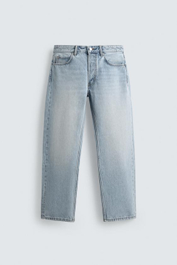 ZARA ДЖИНСЫ REGULAR FIT, ГОЛУБОЙ