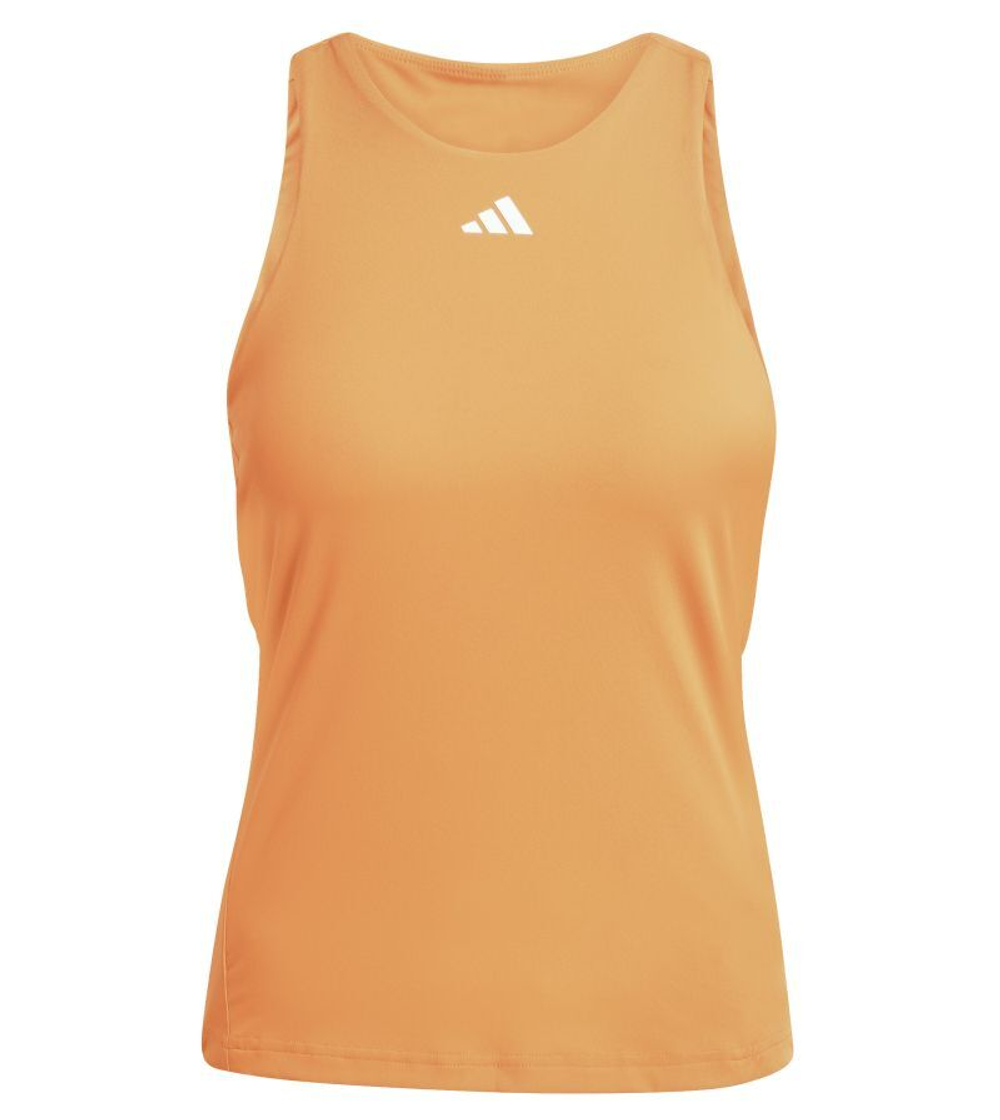 Женский топ теннисный Adidas Tennis Climacool Y-Tank - pure orange