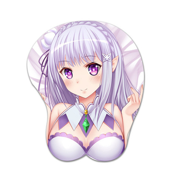 Коврик для мыши "Re:Zero. Жизнь с нуля в альтернативном мире - Эмилия" (объемный)