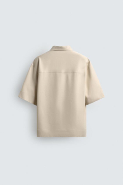 ZARA ПОЛО С МОЛНИЕЙ, ЦВЕТ СЛОНОВОЙ КОСТИ