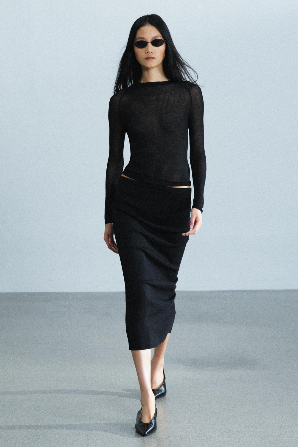 ТОП ИЗ СВЕРХТОНКОГО ТРИКОТАЖА — ZARA