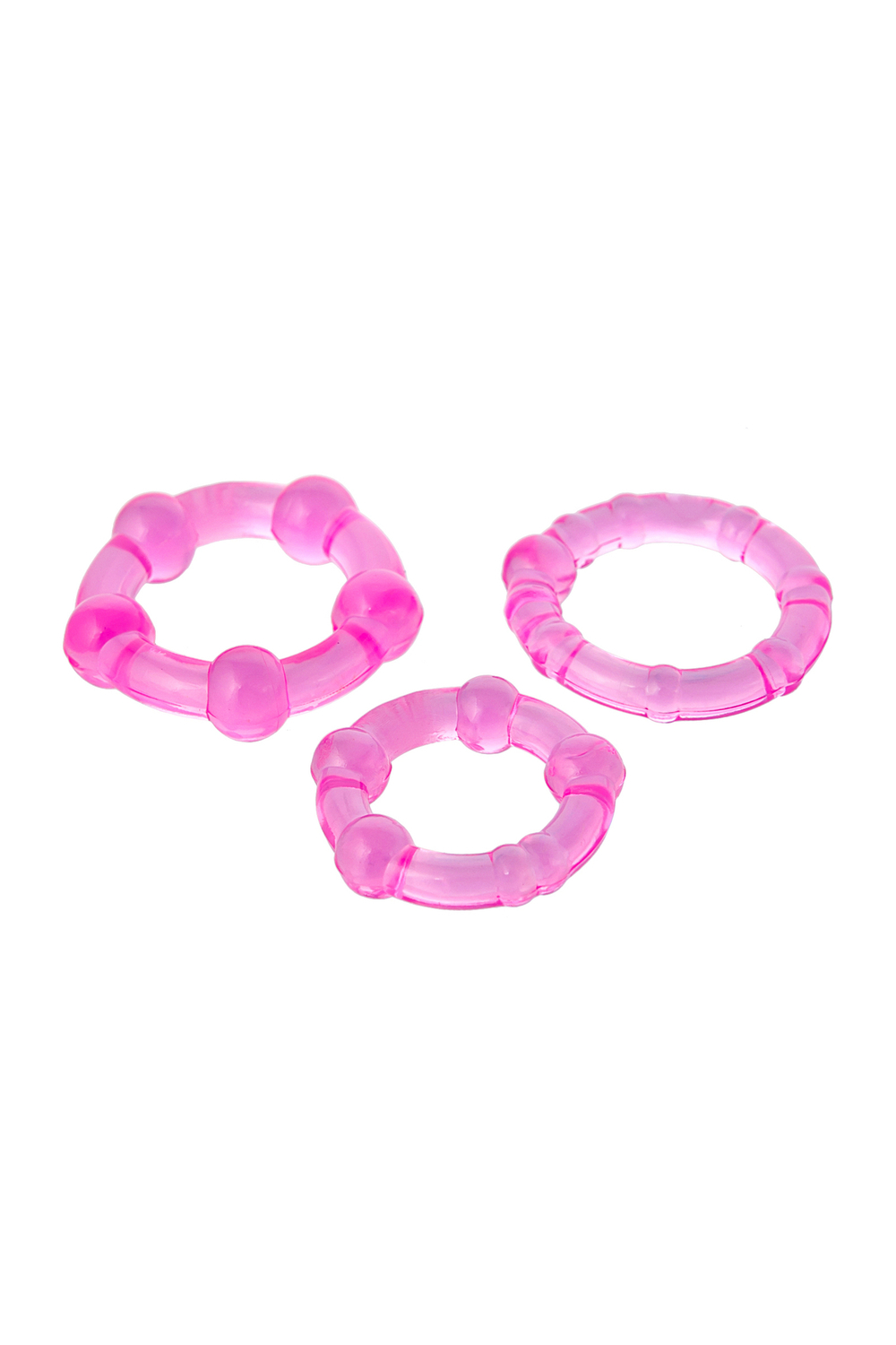 Эрекционные кольца Rings Set розовые 3 шт