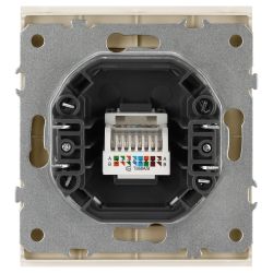 Розетка ЭРА Arktik 16-3107-04 информационная RJ45 шампань | Эра Arktik