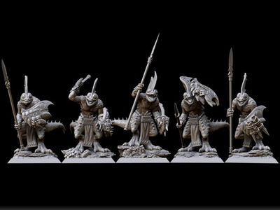 Skinks with Spears
