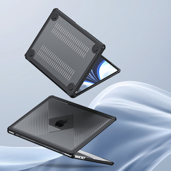 Двухкомпонентный чехол для ноутбука MacBook Air 15.3 (2023, 2024-2025) от Dux Ducis, серии LCGH Series Protective Case