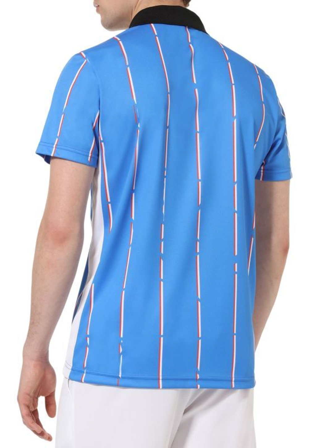 Мужское теннисное поло Australian Ace Polo Shirt With Stripes - небесный