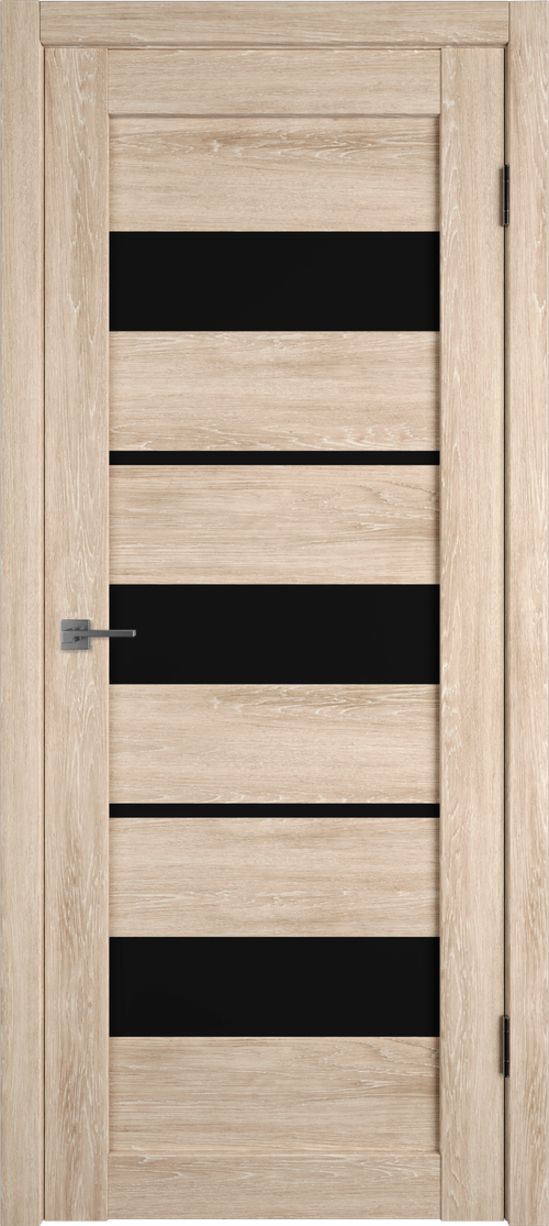 Дверь Atum 23 / Sand Vellum / Black Gloss / Владимирские двери