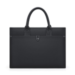 WilliamPOLO 15.6 Inches Laptop Bag, Fabric+Microfiber Leather, Briefcase Couple Same Style Commute, Document Bag