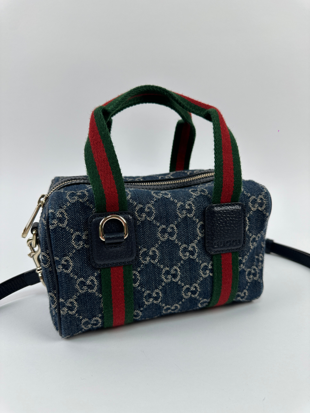 Сумка Gucci GG Denim Boston mini