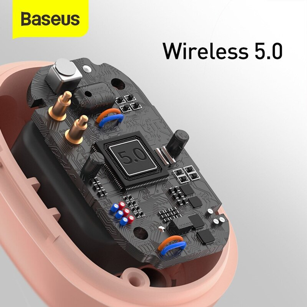 Беспроводные наушники Baseus Encok True Wireless Earphones WM01 Plus (NGWM01P-04) Pink