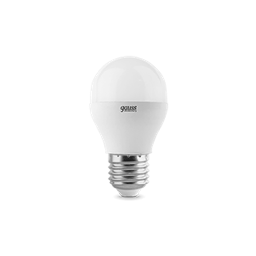 Лампа светодиодная LED 6вт 230в Е27 теплый мат.шар Gauss