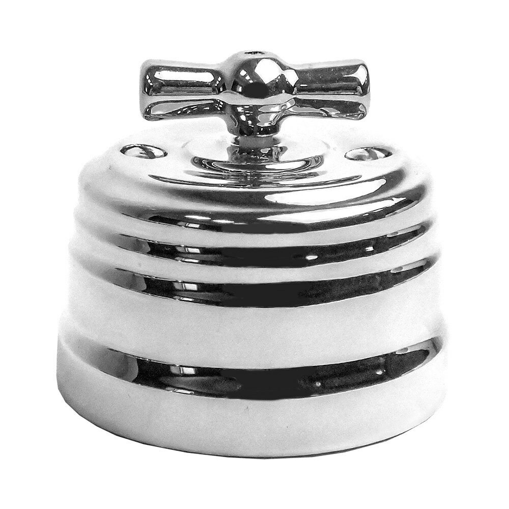 Выключатель ретро Серебро Edisel GRANDE KGSw1-5SM / 2 группы света