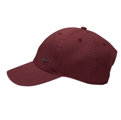 Теннисная кепка Nike Kids Dri-Fit Club Unstructured Metal Swoosh — dark team red/black