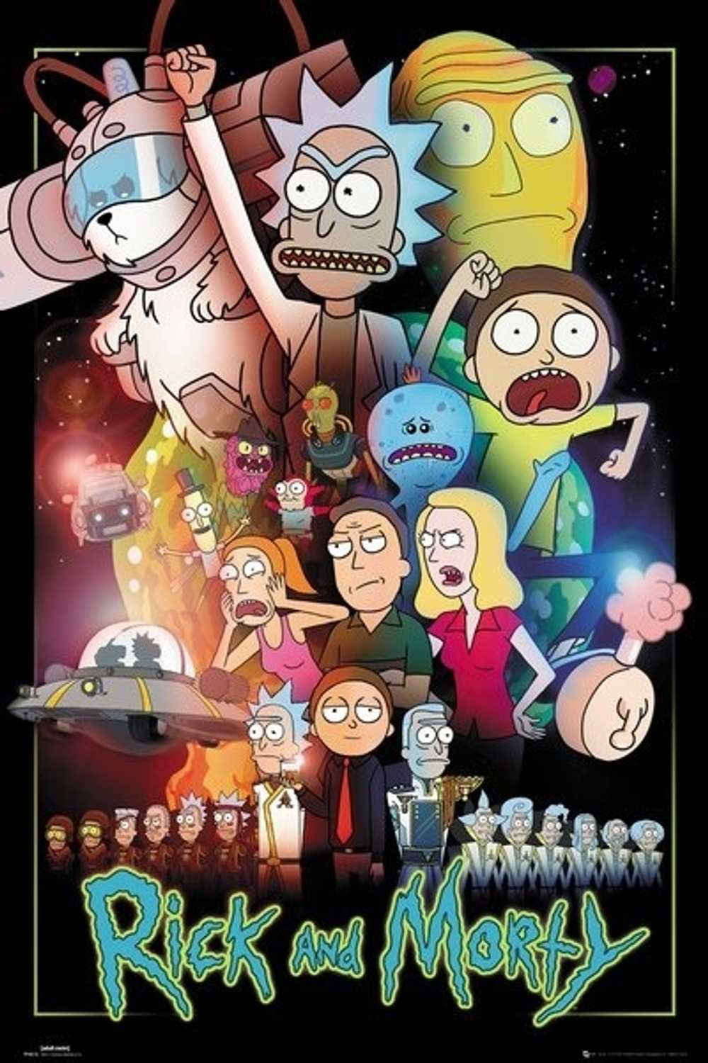 Лицензионный постер Рик и Морти - "Rick and Morty (Space)" - №113