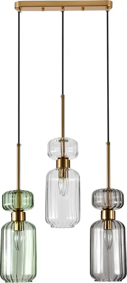 Подвесной светильник Gloss 1141/3S CL/GN/SM Escada