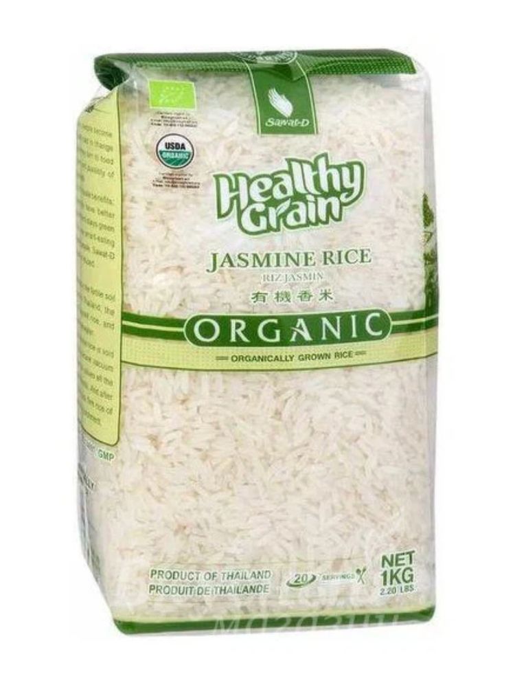 Рис Sawat-D Organic Жасмин тайский белый 1 кг