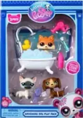 Набор "Груминг спа": три фигурки мини-животных с аксессуарами, коллекция Littlest Pet Shop