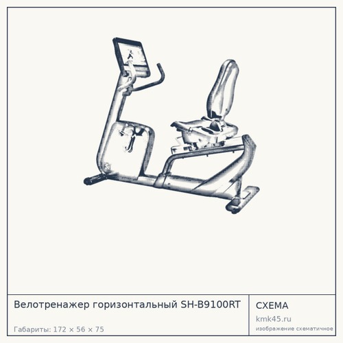 Велотренажер горизонтальный SH-B9100RT — от 313 000 ₽