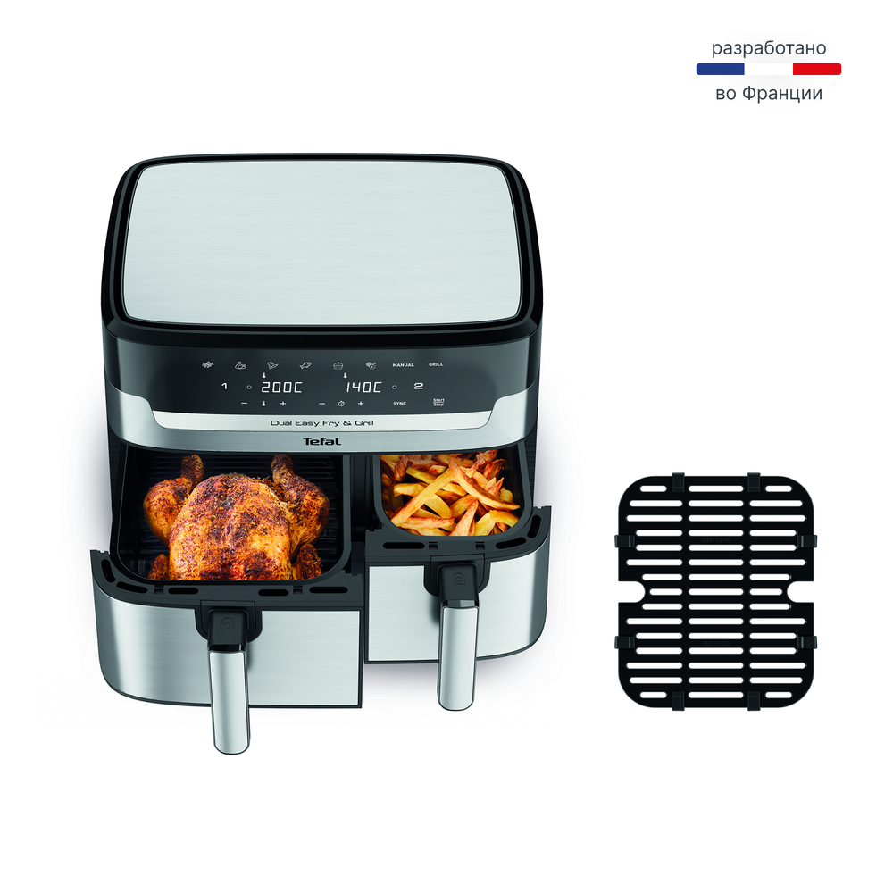 Аэрогриль Tefal Dual Easy Fry & Grill EY905D10