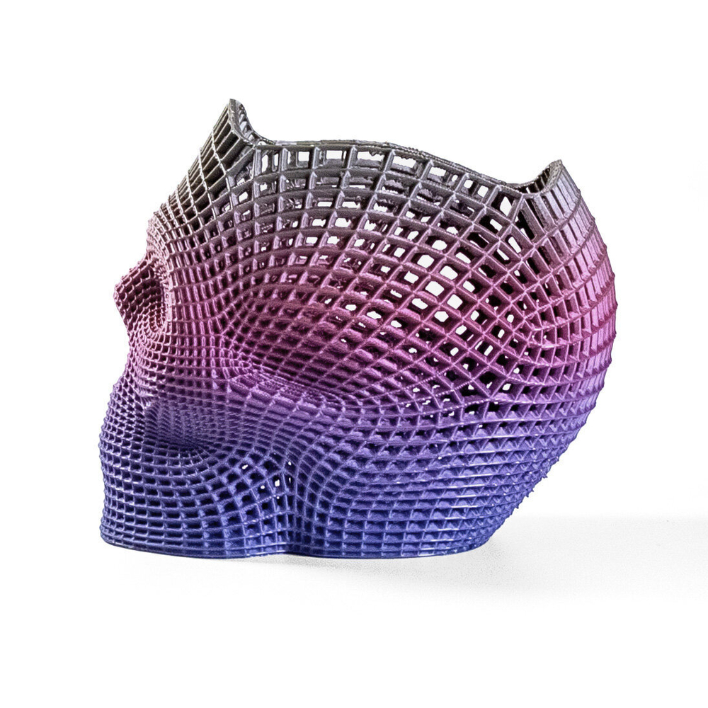 Подставка для карандашей, конфетница, 3D печать, череп-сетка, цветная