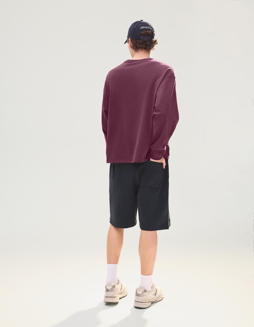 Мужские бермуды из футера с начёсом - BERSHKA