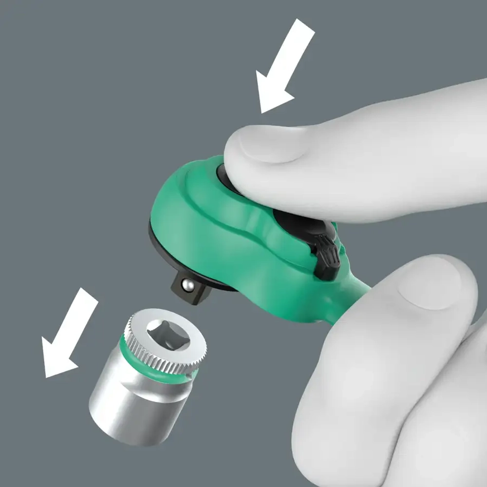 Набор с трещоткой Zyklop Comfort 1/4" 15 предметов WERA 05004022001