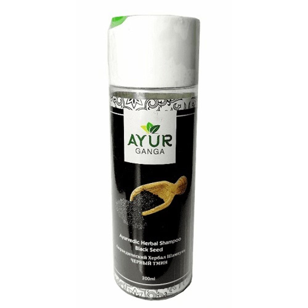 Шампунь Ayur Ganga Черный тмин Ayurvedic Herbal 200 мл