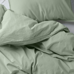 IKEA ÄNGSLILJA  (ИКЕА ЭНГСЛИЛЙА)  -  Пододеяльник и наволочка - бледный серо-зелёный 150x200/50x60 см