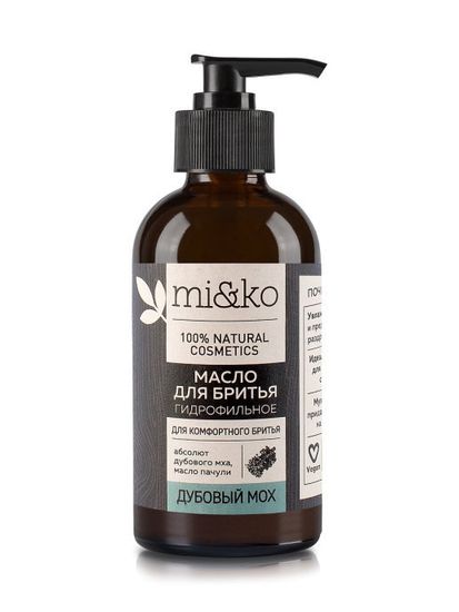 Гидрофильное масло для бритья Mi&Ko Дубовый мох