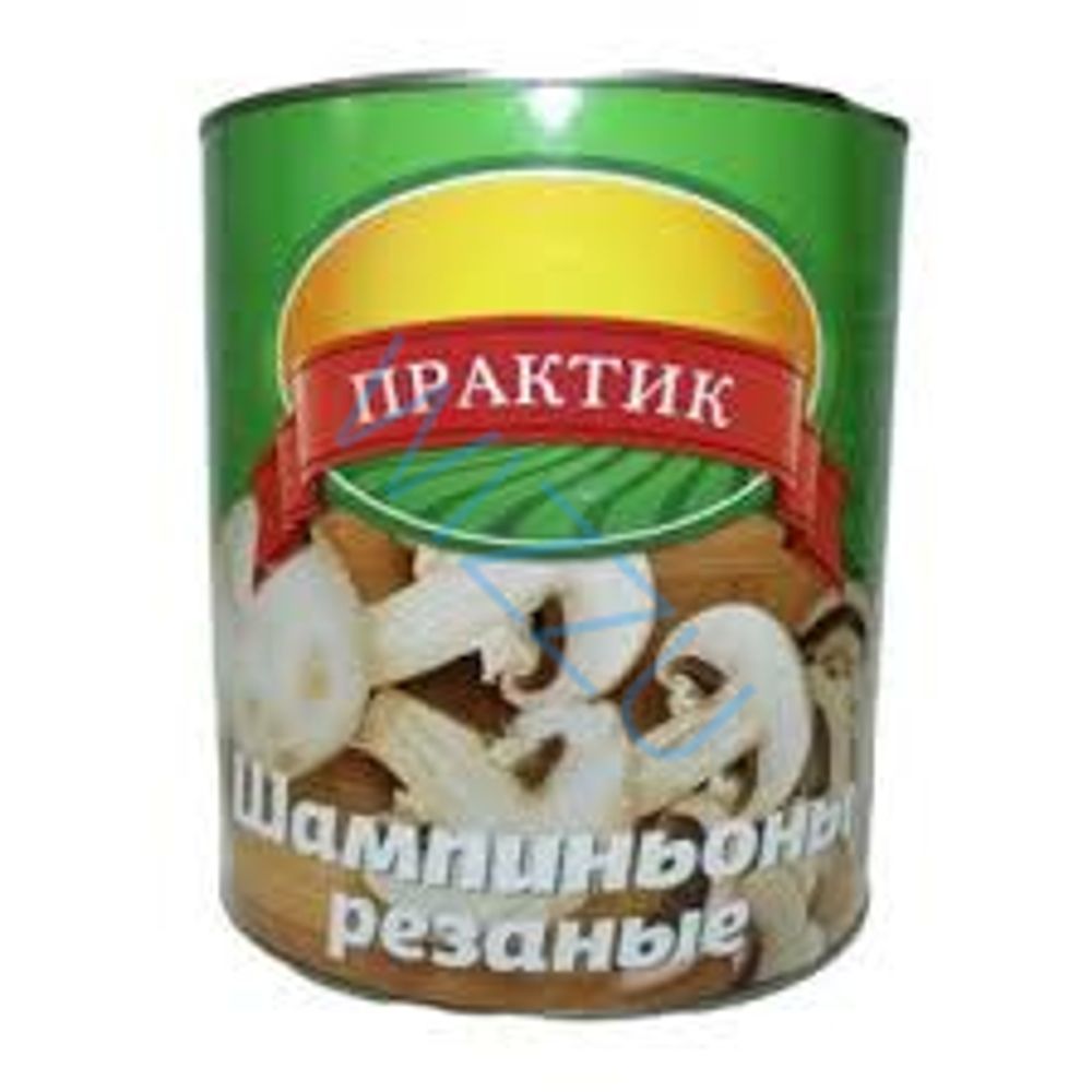 Шампиньоны Практик резанные ж/б 3100мл 6шт/уп
