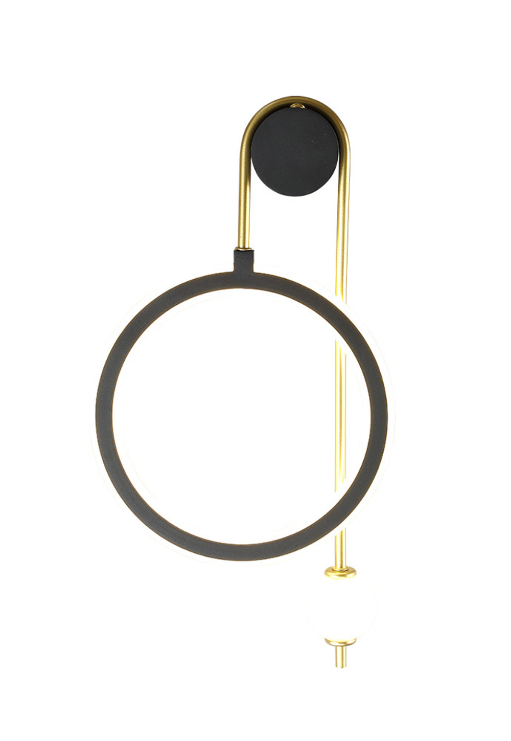 Бра Crystal Lux CORIDA AP25W LED BLACK/GOLD