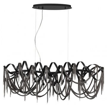 Подвесная люстра 10*G9 5067/10 матовый чёрный/чёрный Chainy Odeon Light