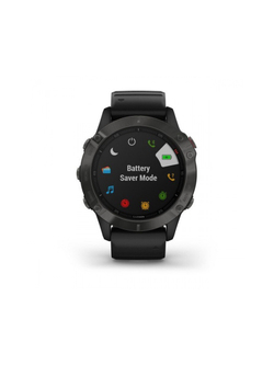 Fenix 6 Sapphire серые с черным ремешком