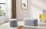 Пуф SOFA 03-4040S светло-серый HE512-10