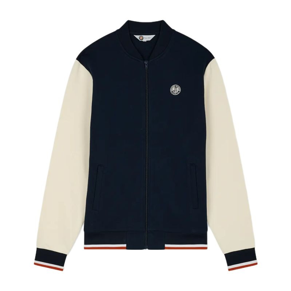 Мужская теннисная толстовка Roland Garros Teddy Heritage - navy blue