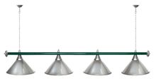 Лампа STARTBILLIARDS 4 пл. (плафоны золотые,штанга хром,фурнитура золото)