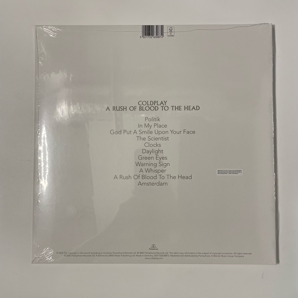 Виниловая пластинка LP Coldplay A Rush Of Blood To The Head (Германия 2025)
