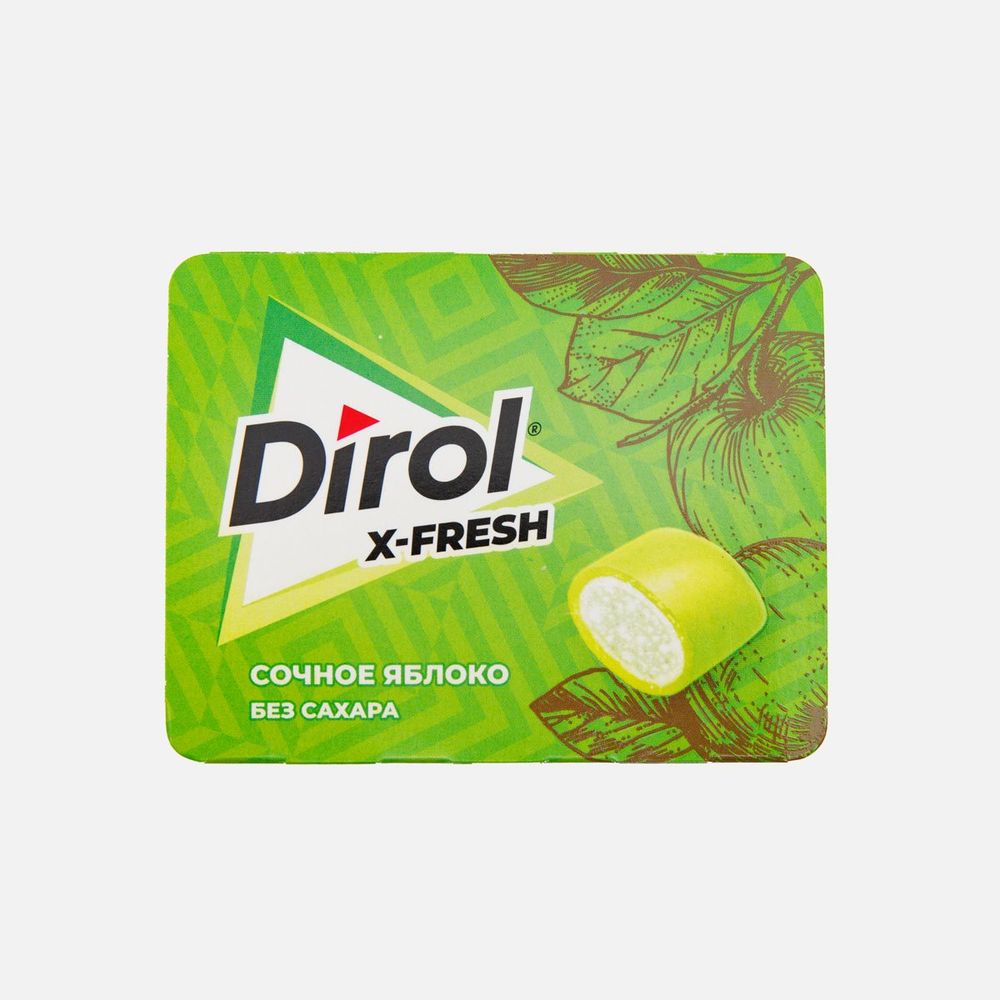 Жевательная резинка DIROL X-Fresh Яблоко 16г