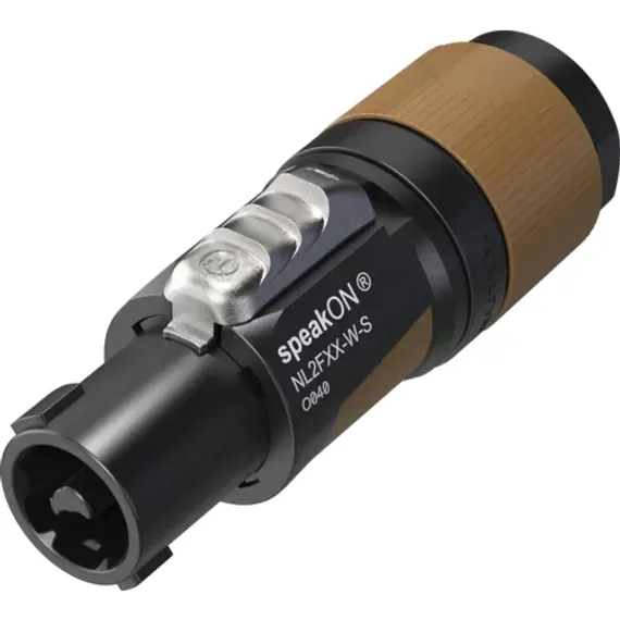 Neutrik NL2FXX-W-S кабельный разъём Speakon female 2-контактный, для кабеля Ø6-12мм