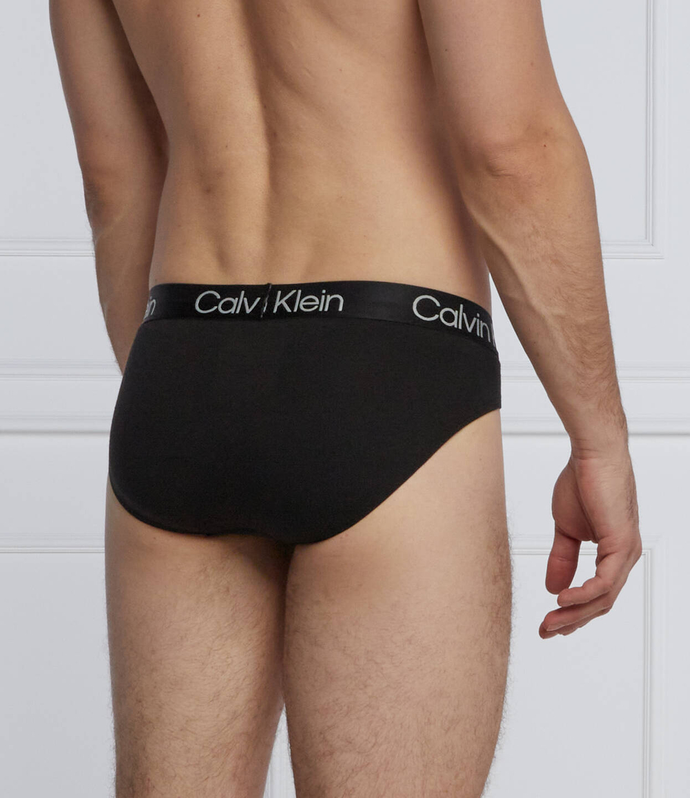 брифы 3 пары Calvin Klein Underwear - черный(000NB2969A)